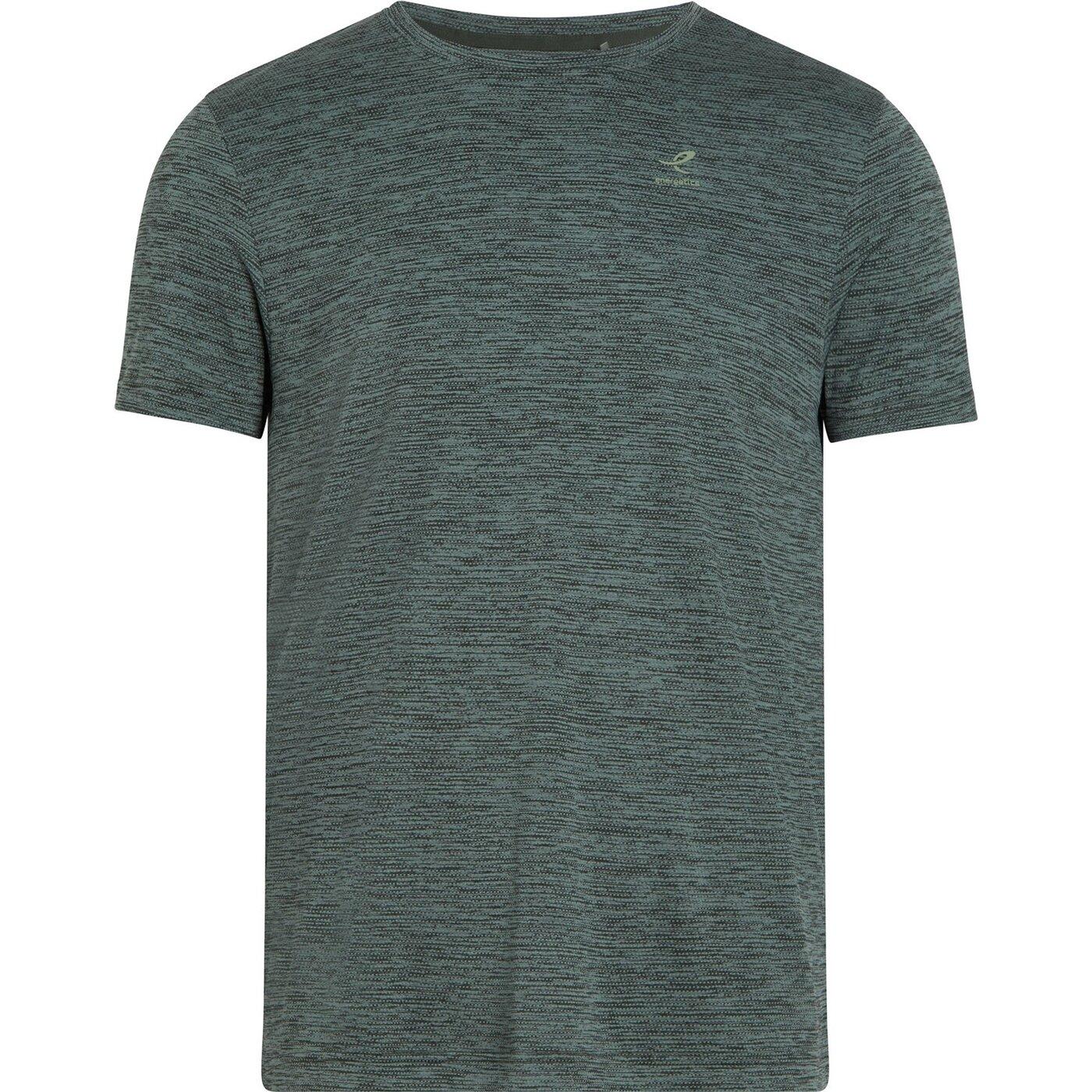 ENERGETICS He.-T-Shirt Telly SS M MELANGE/GREEN DARK/G
