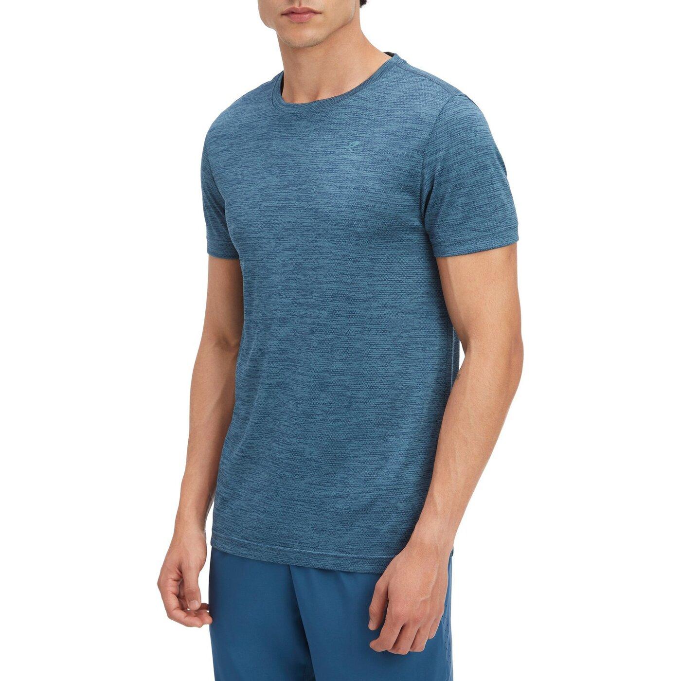 ENERGETICS He.-T-Shirt Telly SS M MELANGE/NAVY/BLUE PE – Bild 2