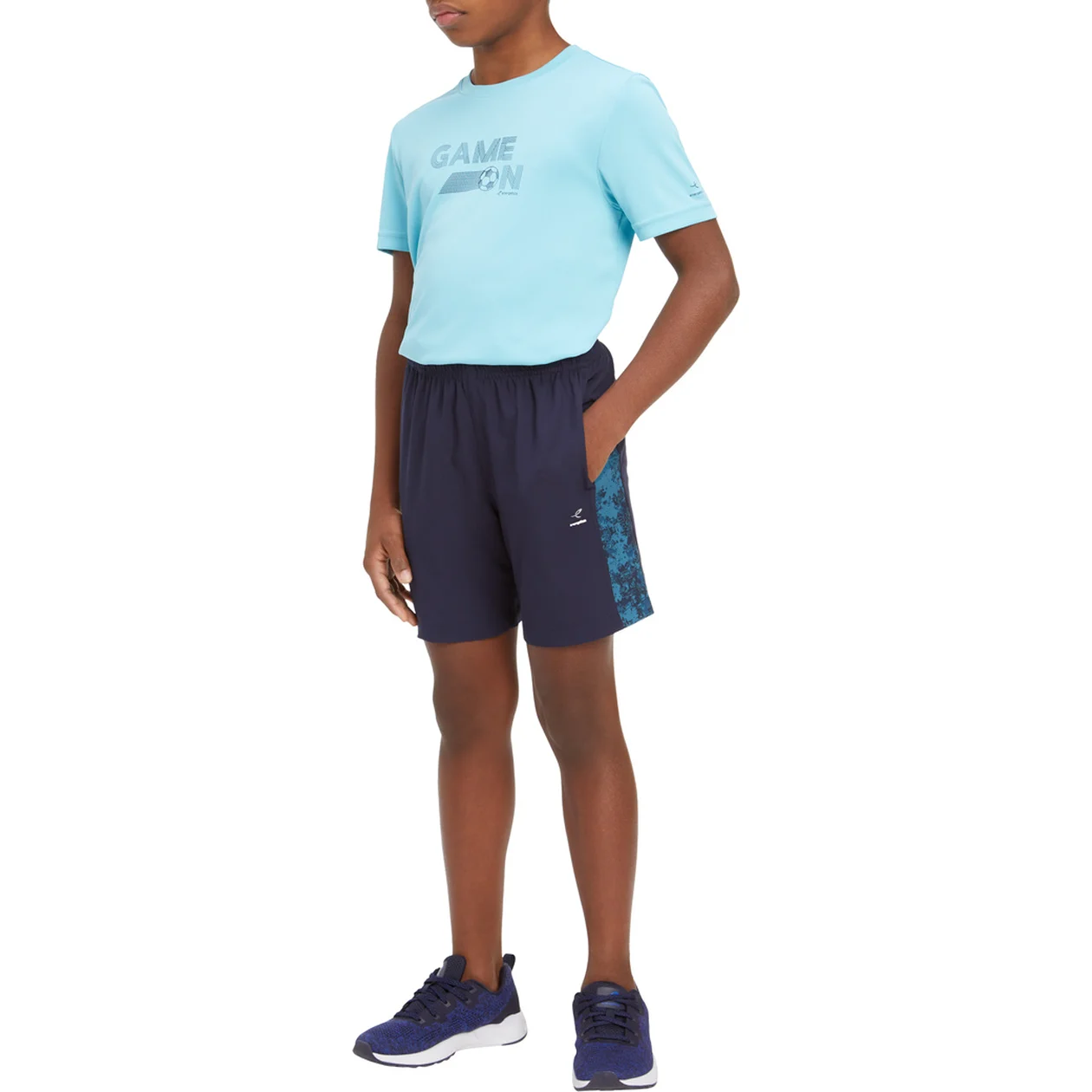 ENERGETICS Ju.-Shorts Thilo Jrs 921 NAVY DARK/AOP/NA – Bild 2