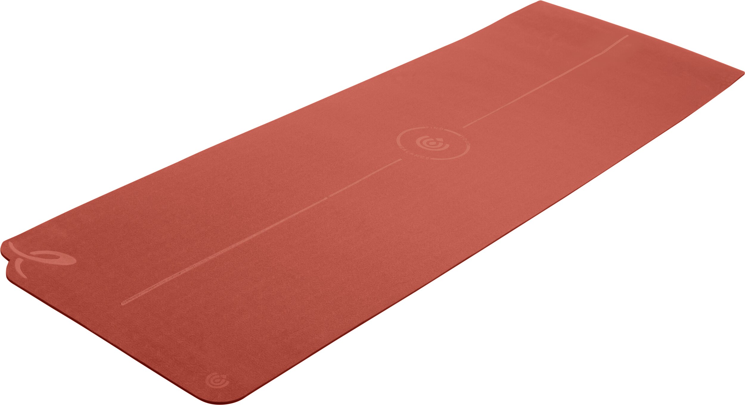 ENERGETICS Yoga-Matte PVC Free Yoga Mat 1.0 RED LIGHT/RED RUST – Bild 2