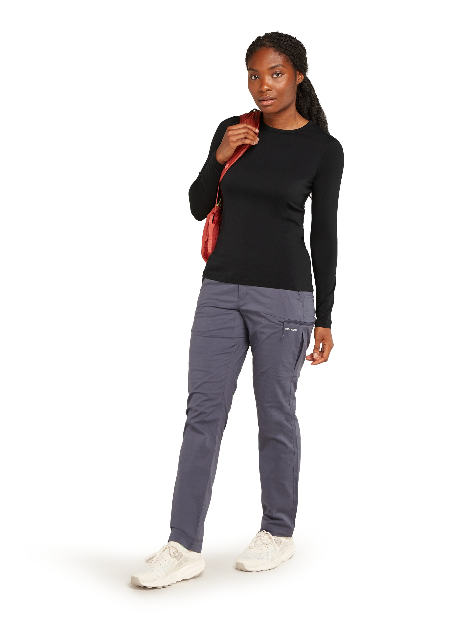 ICEBREAKER W Mer Core Heavyweight LS Crewe BLACK – Bild 4