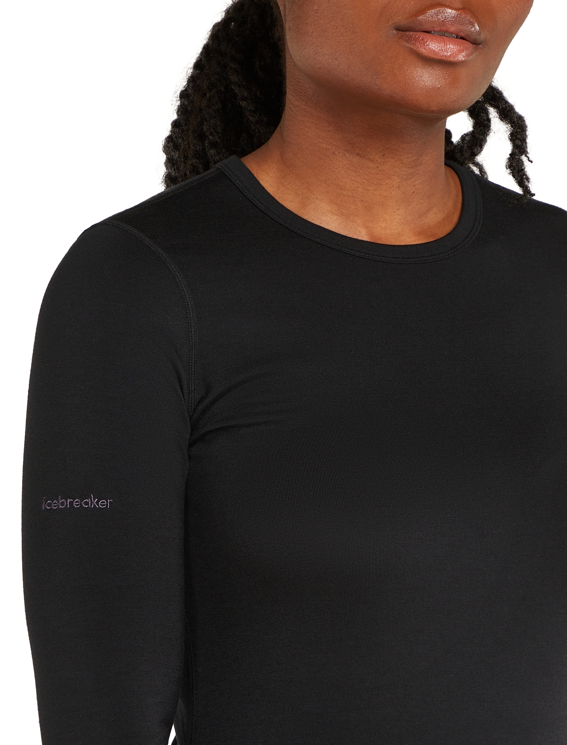 ICEBREAKER W Mer Core Heavyweight LS Crewe BLACK – Bild 5