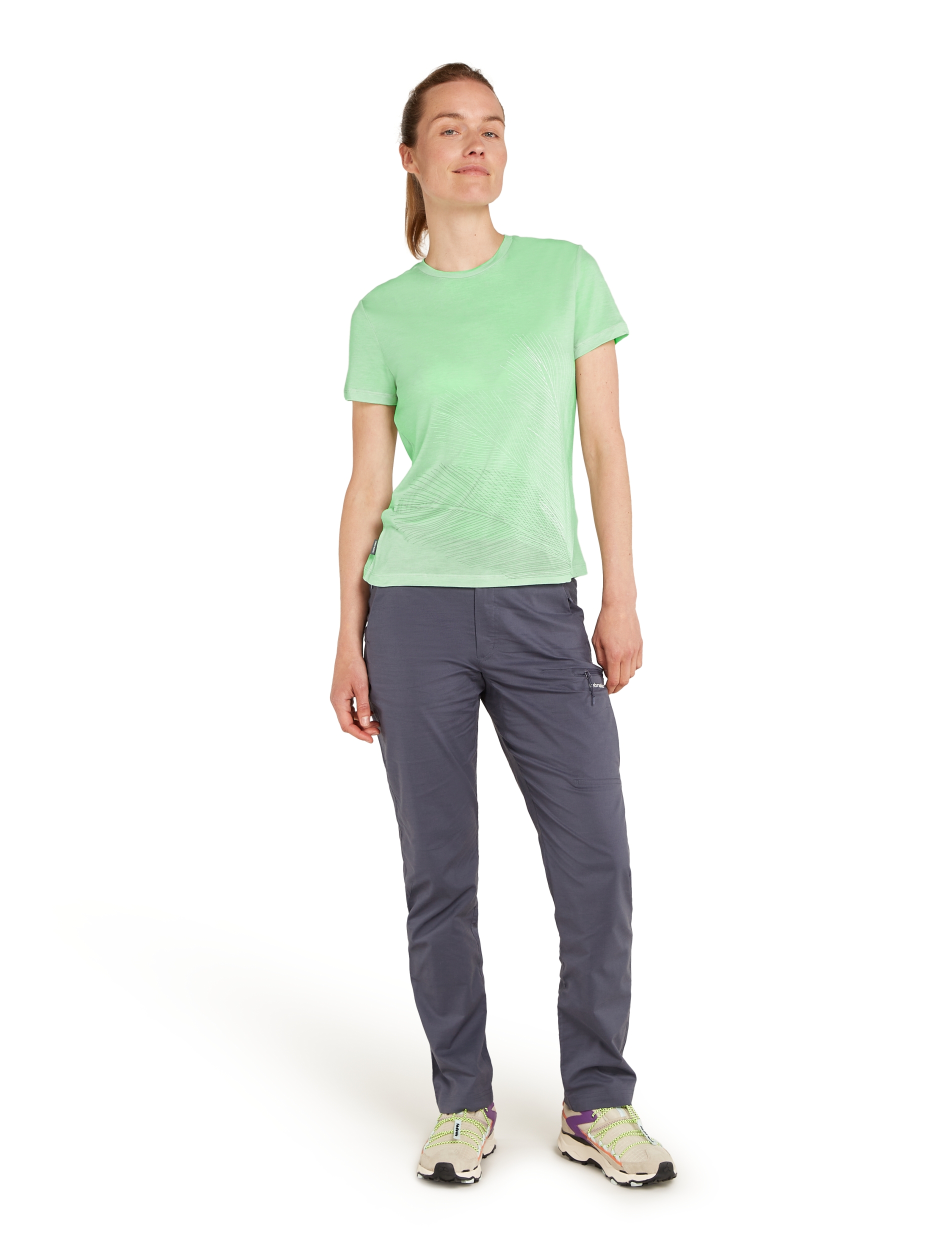 ICEBREAKER W Mer Core SS Tee Plume GLASS – Bild 3