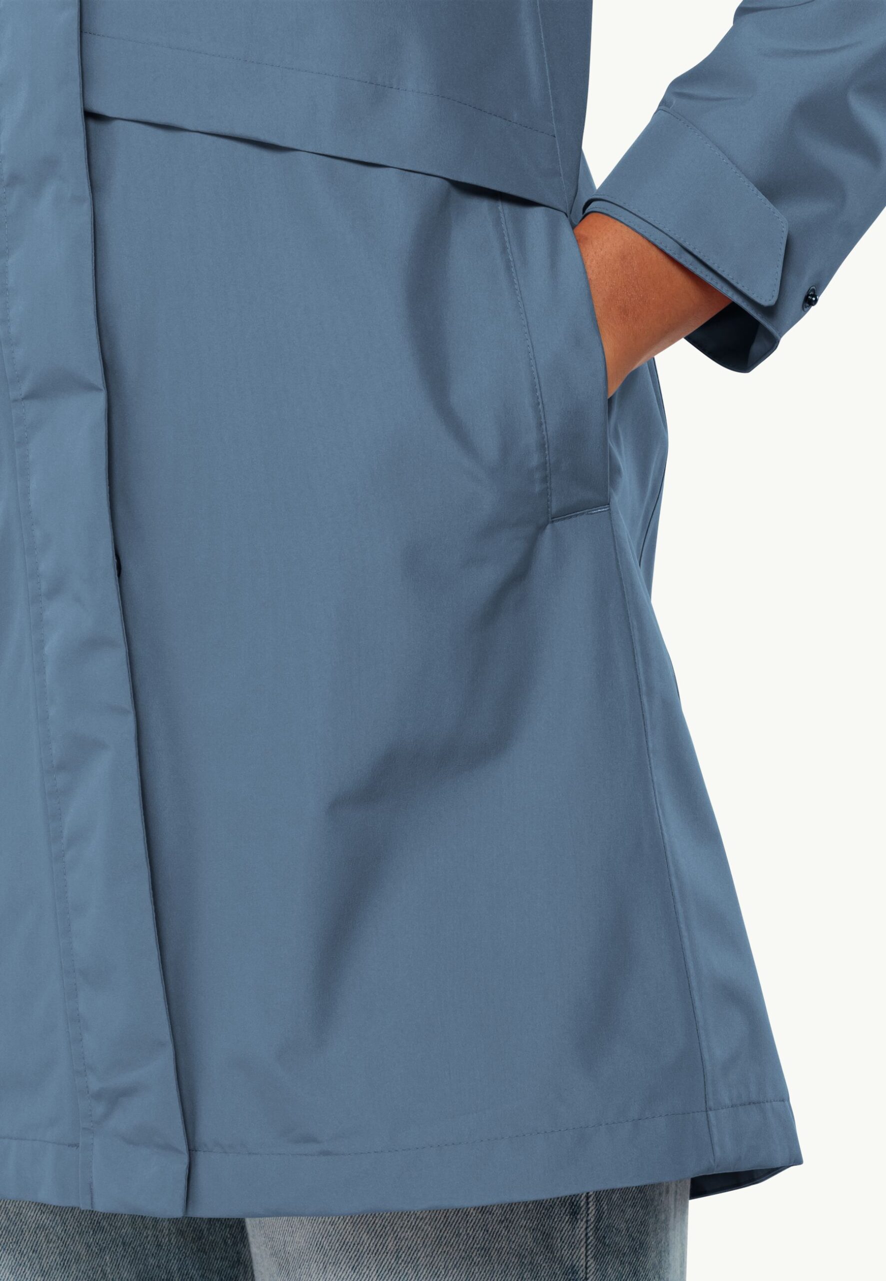 JACK WOLFSKIN CAPE WEST COAT W ELEMENTAL BLUE – Bild 2