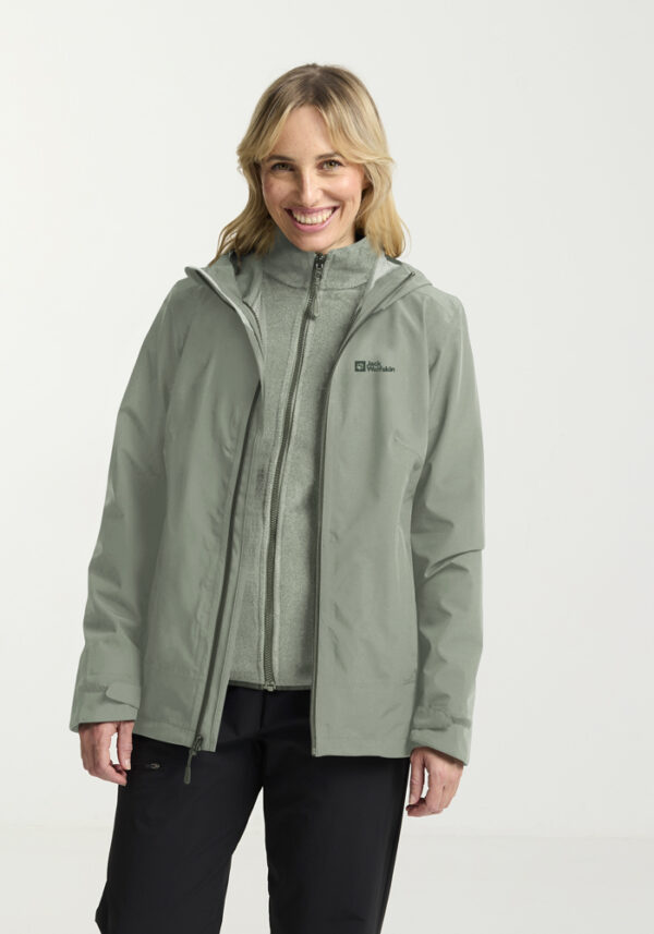 JACK WOLFSKIN HEIDELSTEIN INS JKT W SLATE GREEN – Bild 3