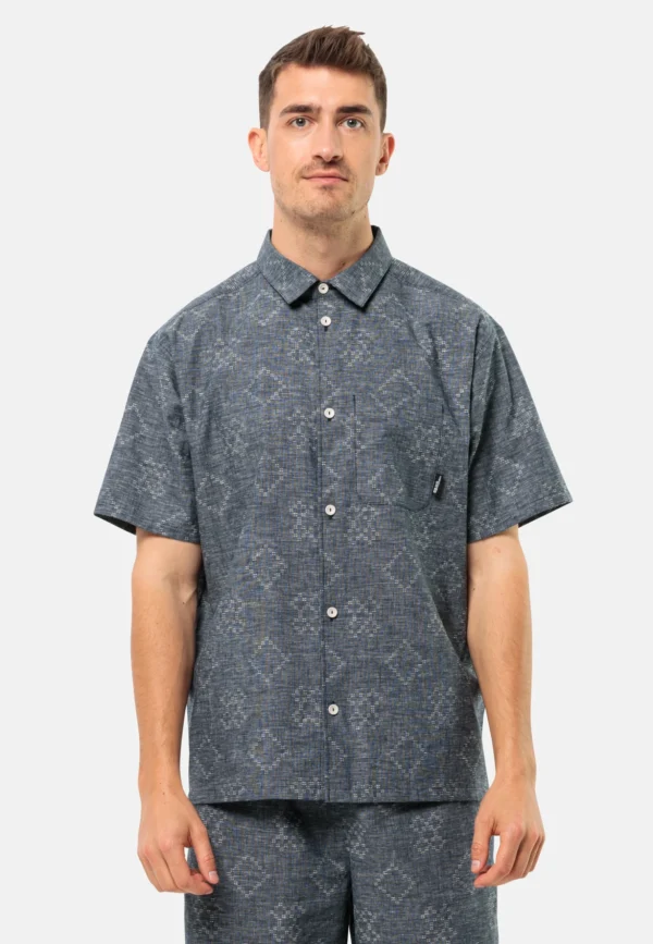 JACK WOLFSKIN KARANA SHIRT M NIGHT BLUE – Bild 3