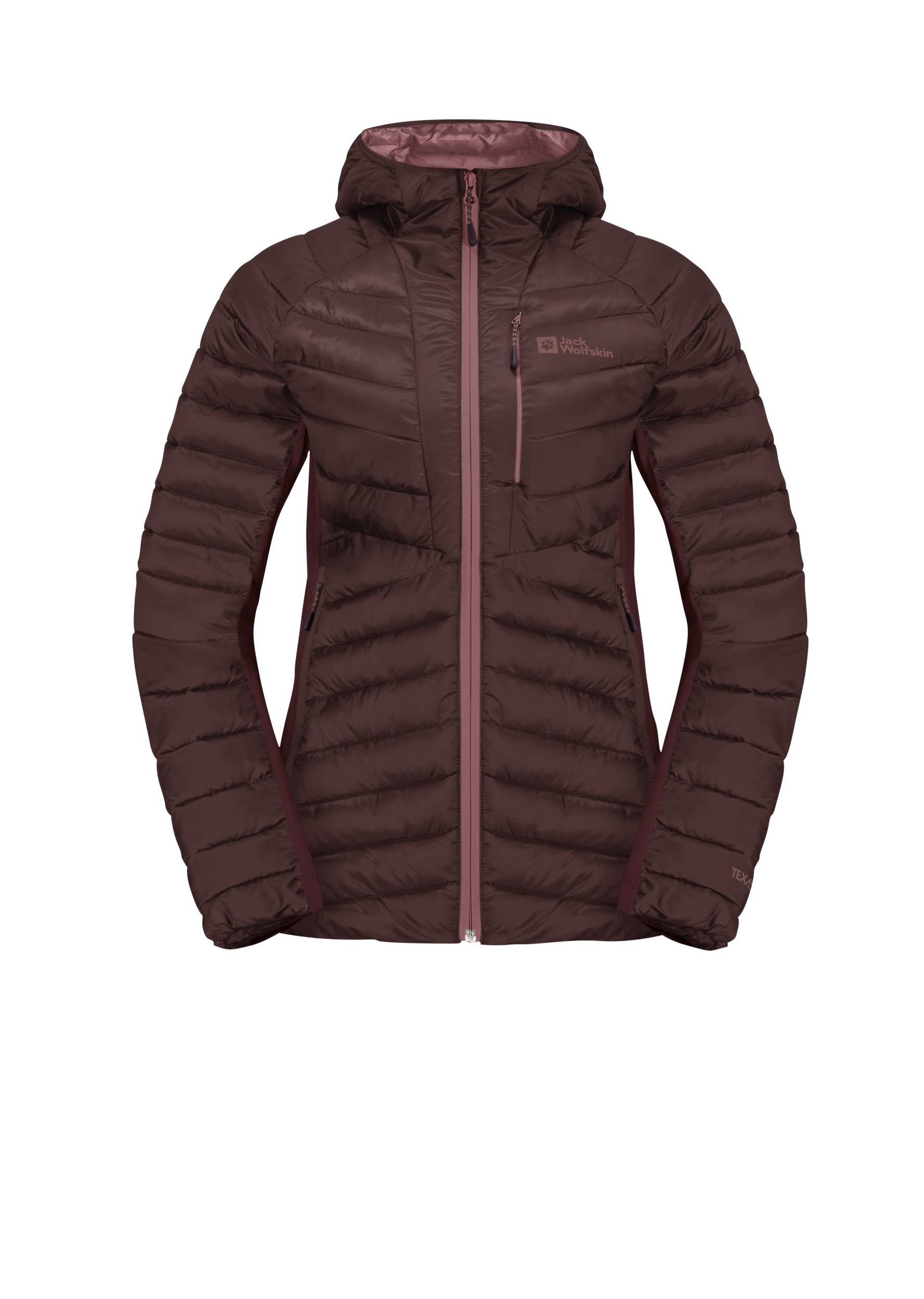 JACK WOLFSKIN ROUTEBURN PRO INS JKT W DARK MAROON
