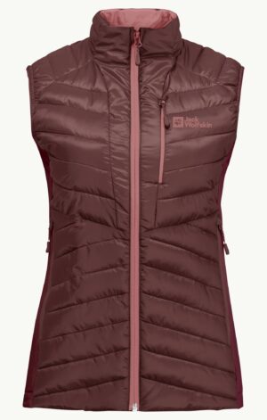 JACK WOLFSKIN ROUTEBURN PRO INS VEST W DARK MAROON