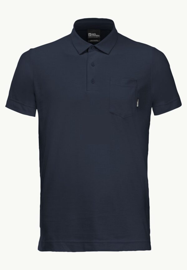 JACK WOLFSKIN TERRAL POLO M NIGHT BLUE – Bild 2