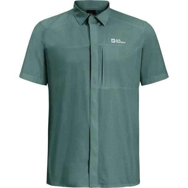 JACK WOLFSKIN VANDRA S/S SHIRT M JADE GREEN