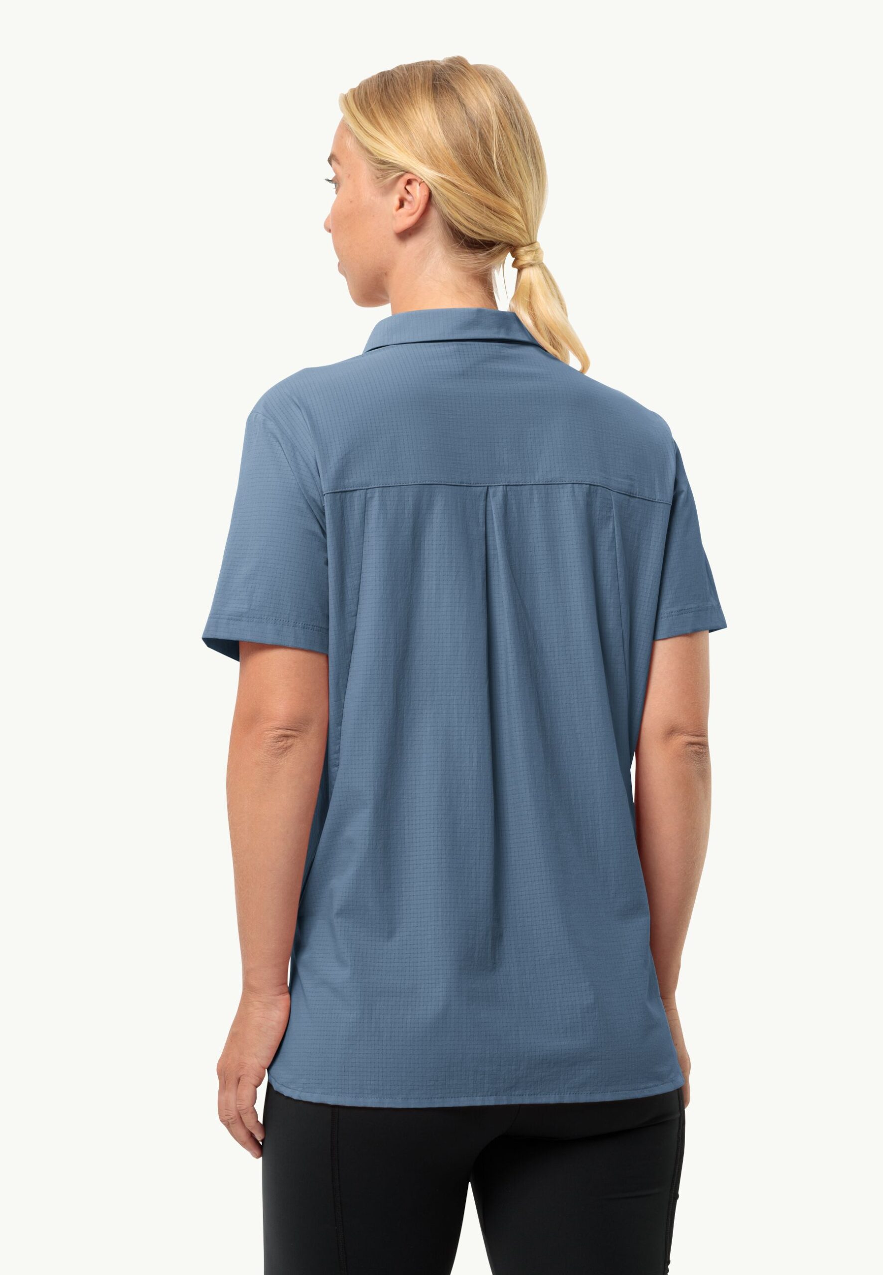 JACK WOLFSKIN VANDRA S/S SHIRT W ELEMENTAL BLUE – Bild 3