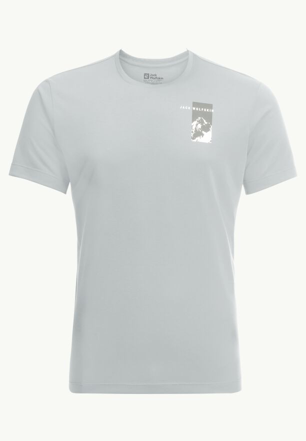 JACK WOLFSKIN VONNAN S/S GRAPHIC T M COOL GREY