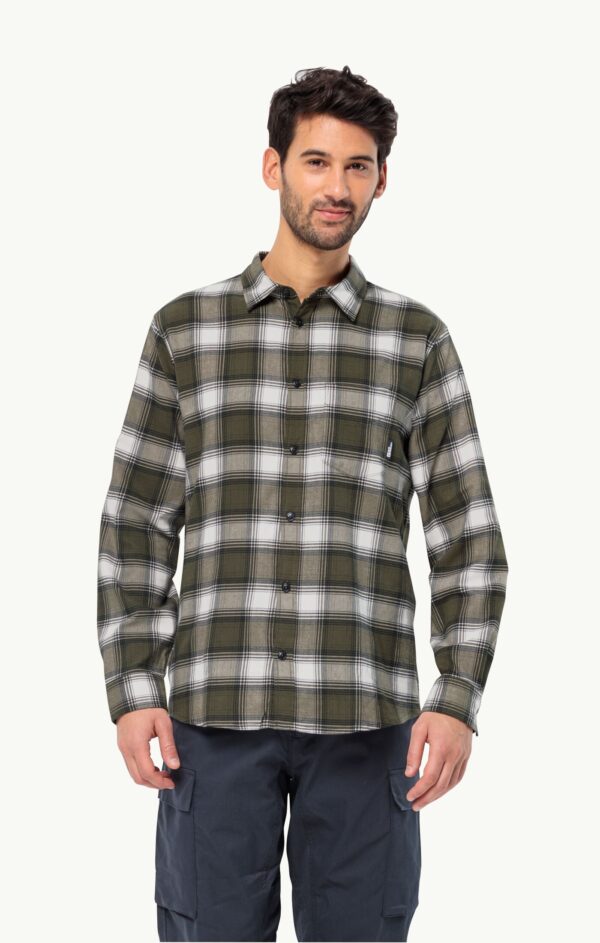 JACK WOLFSKIN WANDERWEG SHIRT M NIGHT BLUE 41 – Bild 3