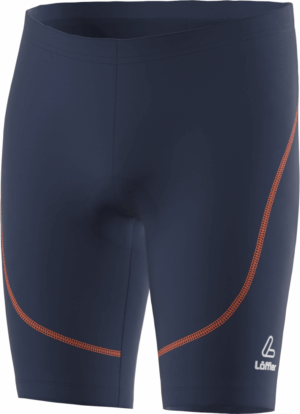 LÖFFLER HR. BIKE-BUNDHOSE STRIPE DARK BLUE/ORANGE