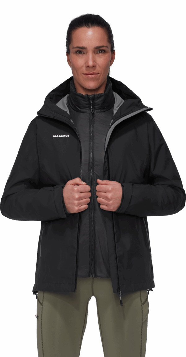 MAMMUT Alto Light 3 in 1 HS Hooded Jacket Women BLACK-BLACK – Bild 3