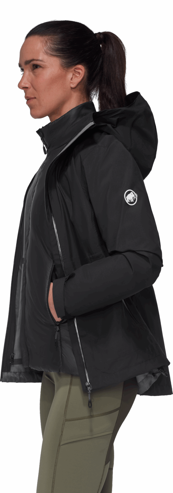 MAMMUT Alto Light 3 in 1 HS Hooded Jacket Women BLACK-BLACK – Bild 4
