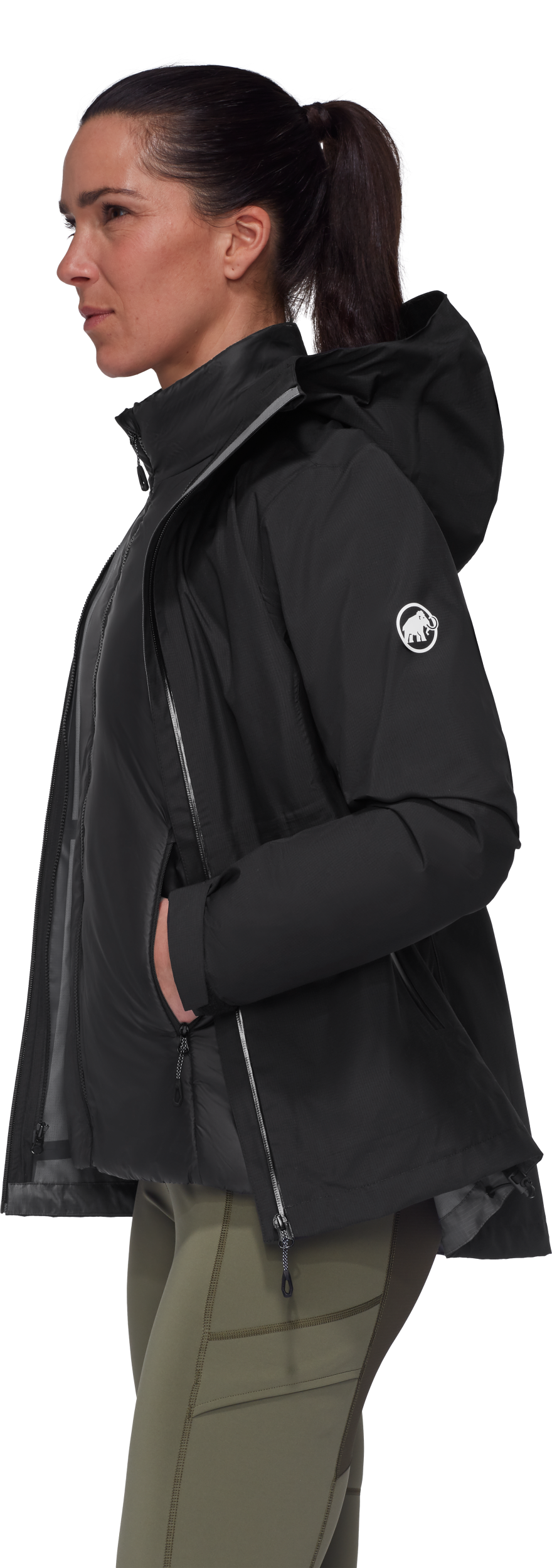 MAMMUT Alto Light 3 in 1 HS Hooded Jacket Women BLACK-BLACK – Bild 4