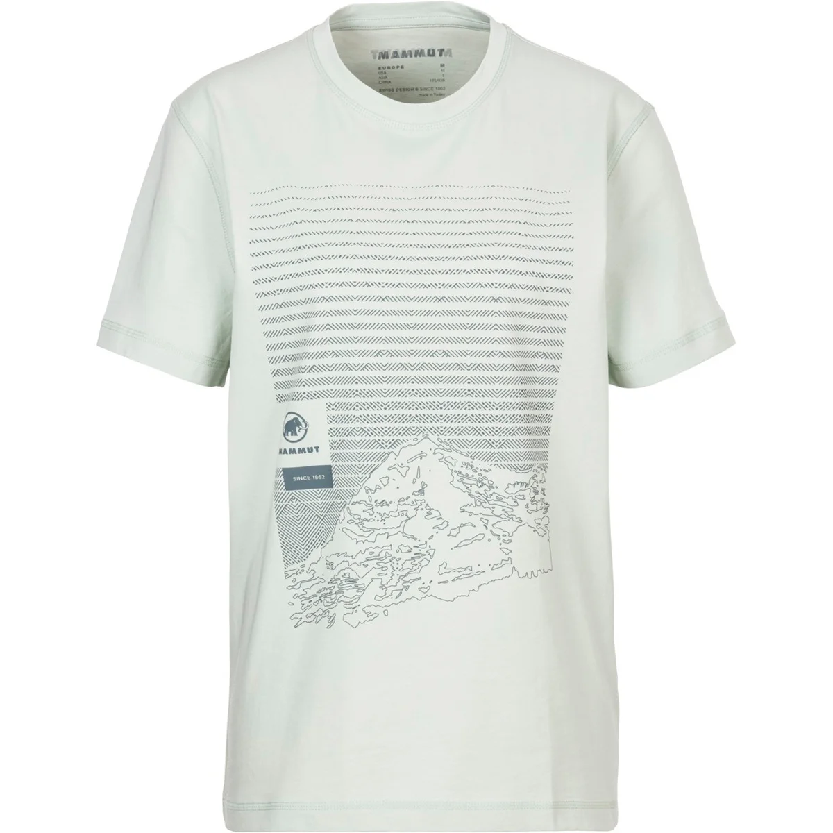 MAMMUT Lucendro Core T-Shirt Men Grap SILVER SAGE
