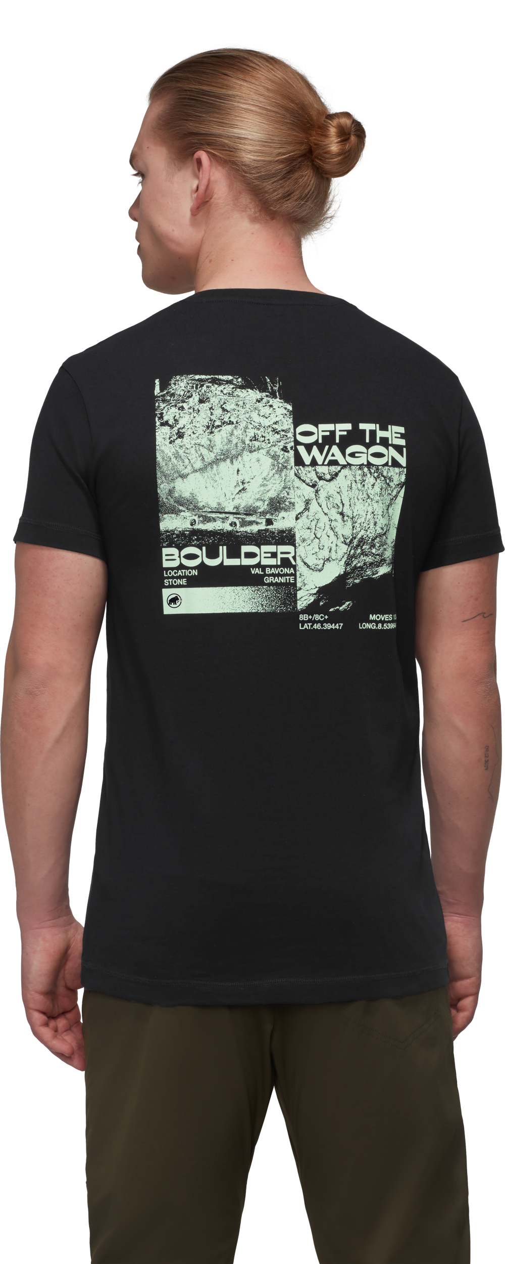 MAMMUT Massone T-Shirt Men Wagon BLACK – Bild 2