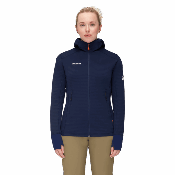 MAMMUT Taiss Light ML Hooded Jacket Women MARINE – Bild 3