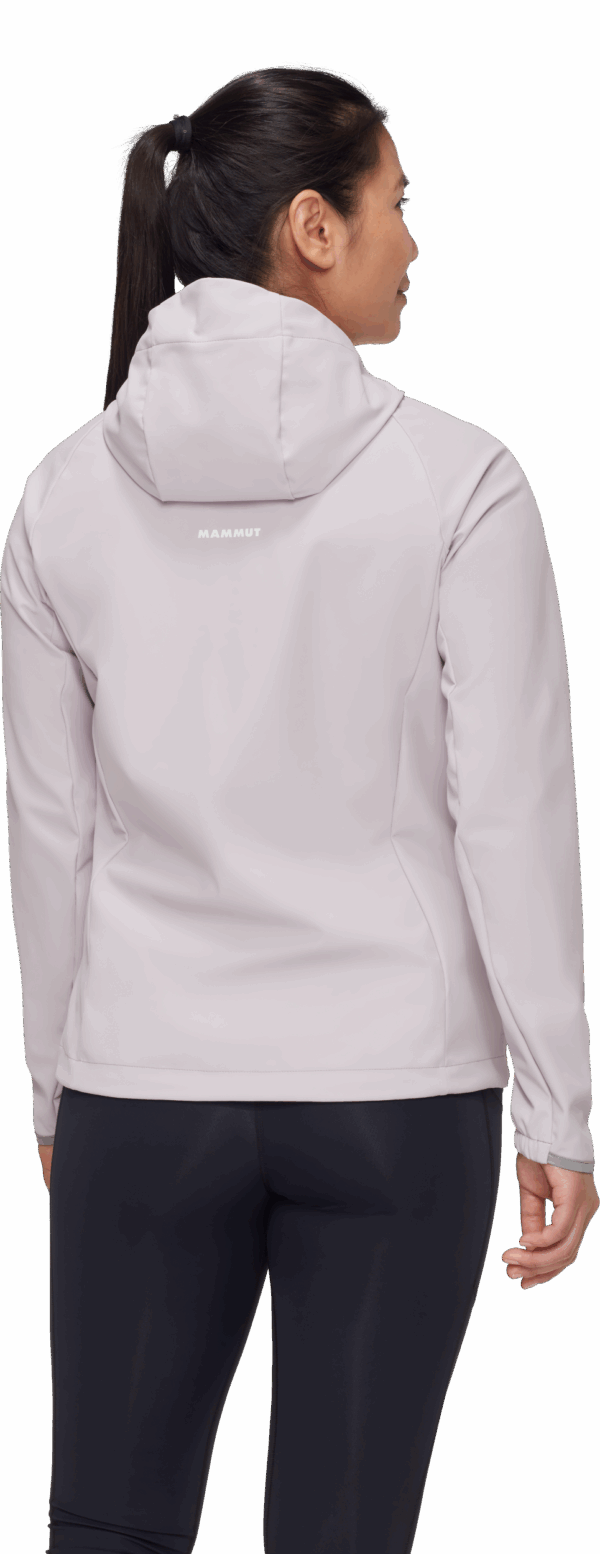 MAMMUT Ultimate Comfort SO Hooded Jacket Women ALPINE CALAMINT – Bild 3