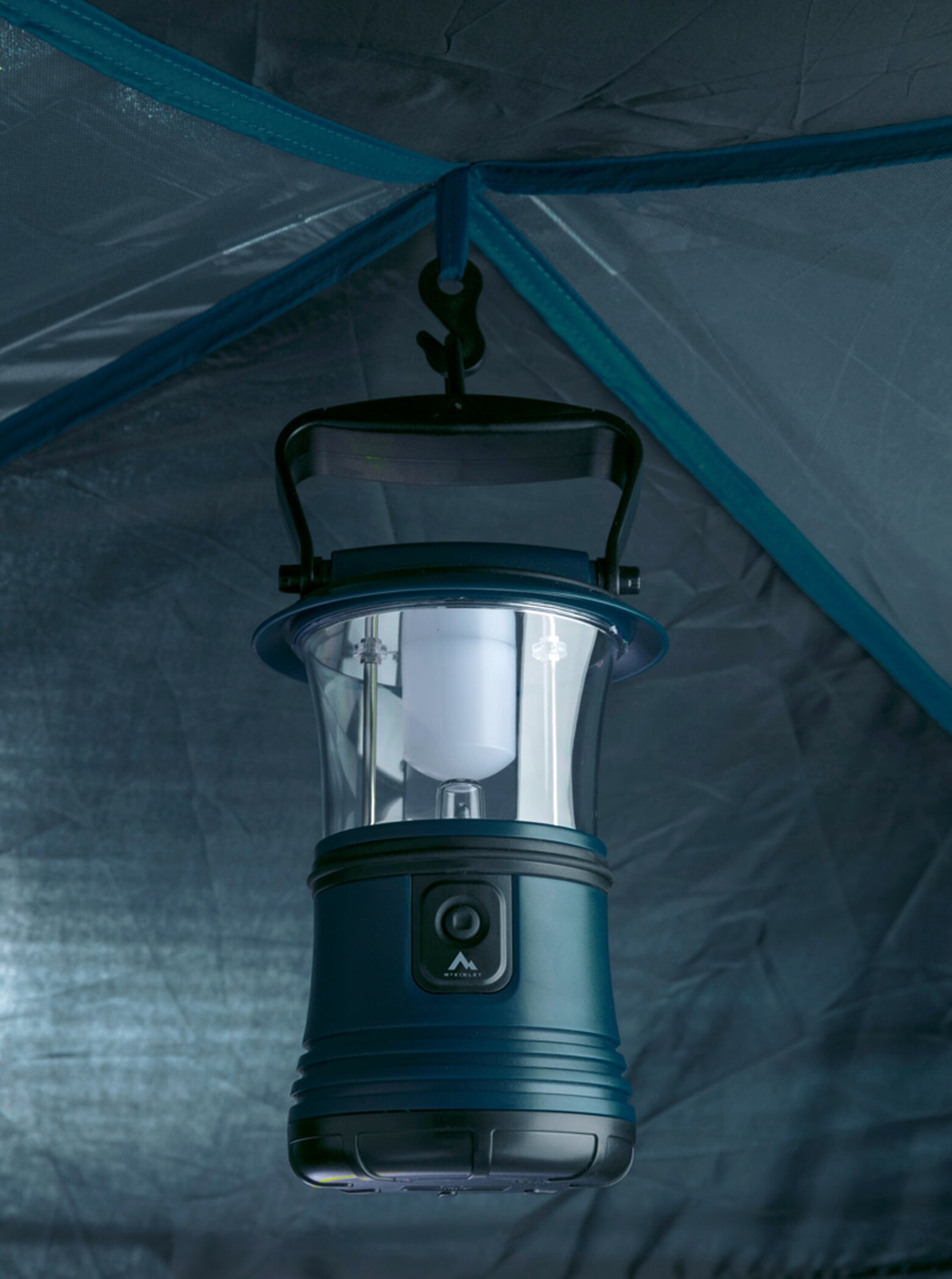 McKINLEY Camping-Zelt VEGA 40.4 SW BLUE PETROL/GREEN LI – Bild 3