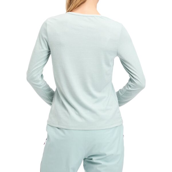 McKINLEY Da.-Langarmshirt Hunu LS W 907 MELANGE/GREEN SM – Bild 2