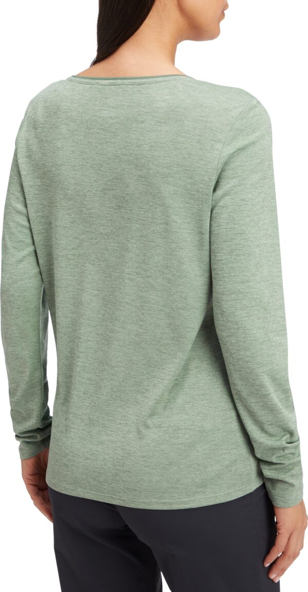 McKINLEY Da.-Langarmshirt Hunu LS W MELANGE/GREEN SMOKE – Bild 2