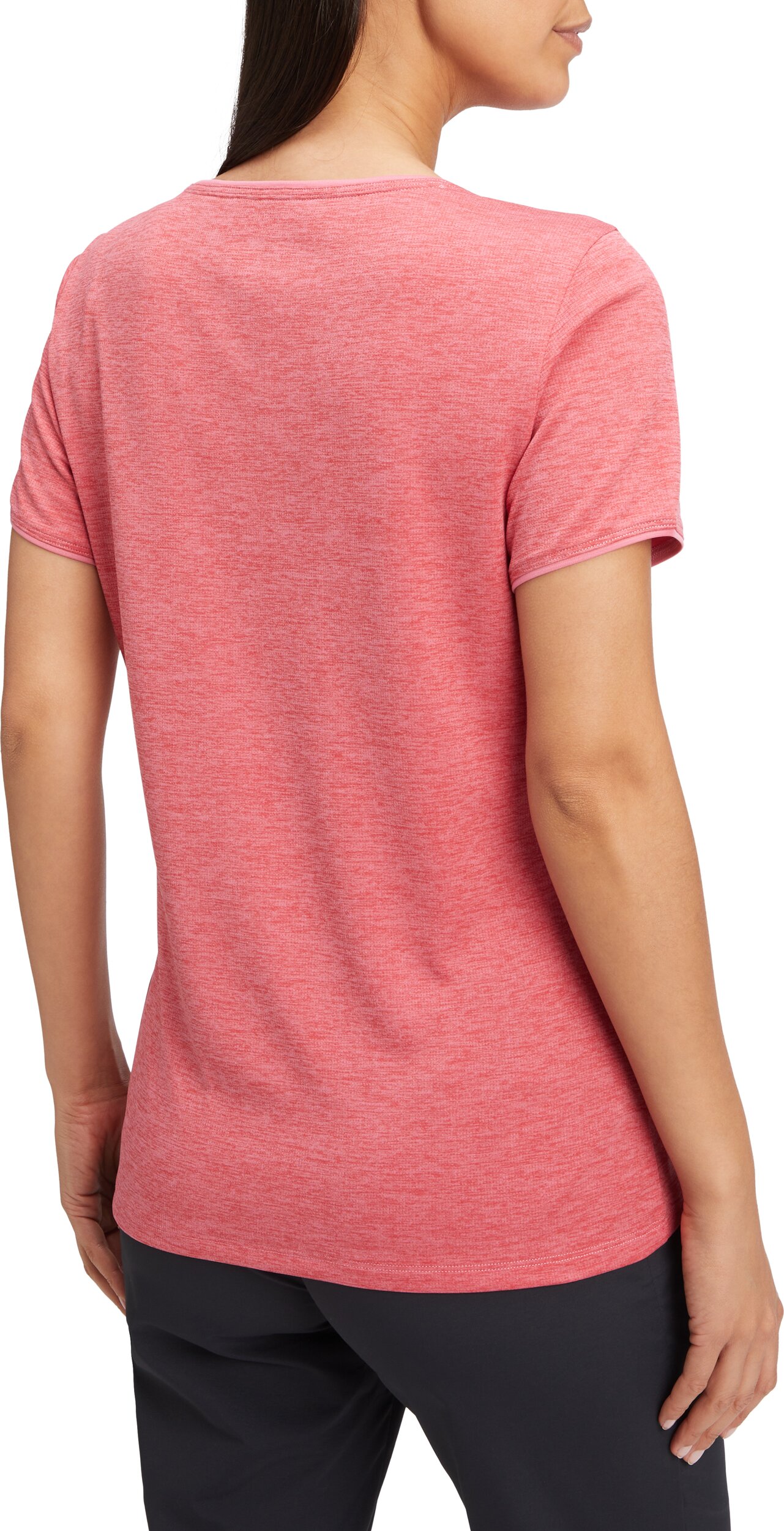 McKINLEY Da.-T-Shirt Hunu W 915 MELANGE/RED – Bild 2