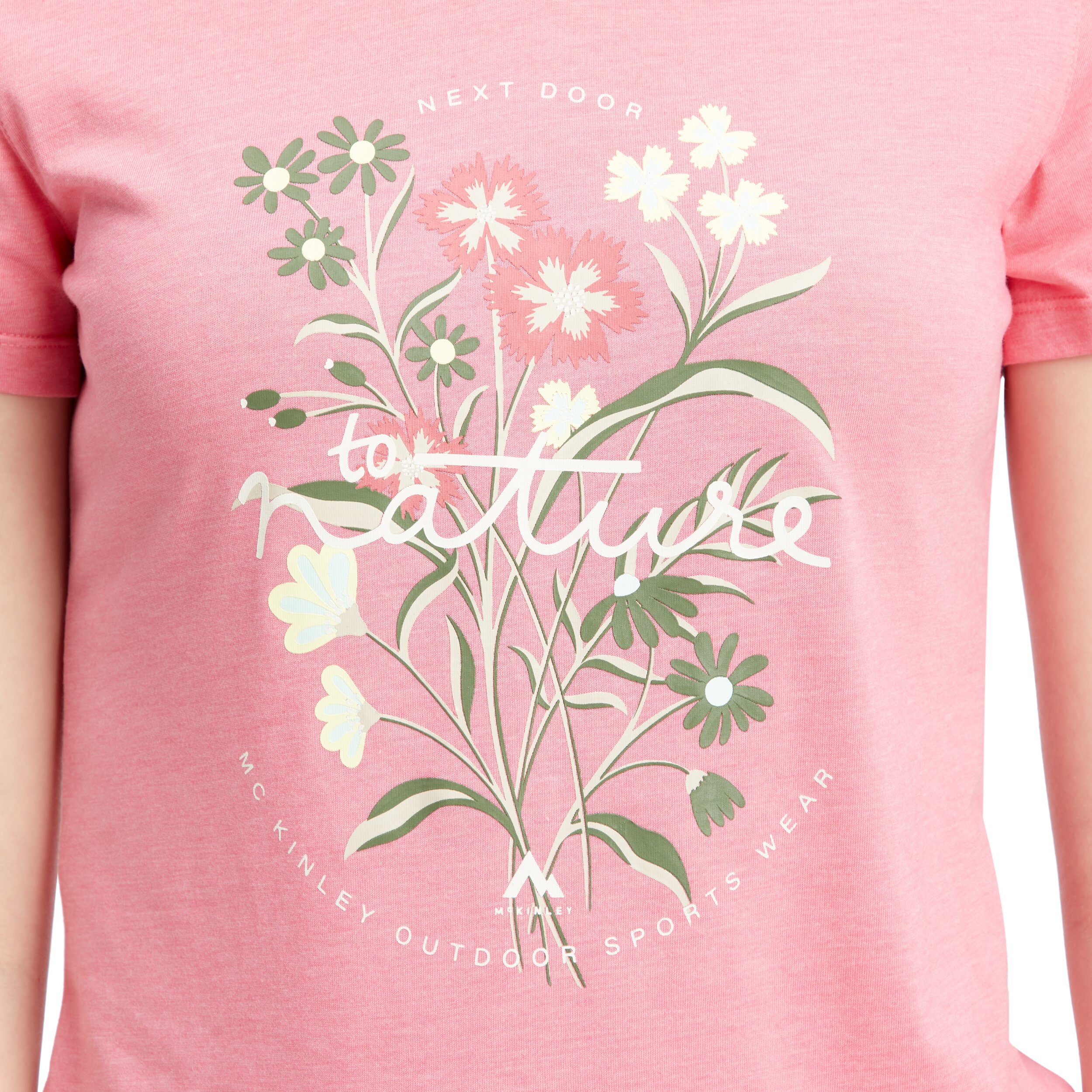 McKINLEY Da.-T-Shirt Nata II W MELANGE/PINK – Bild 2