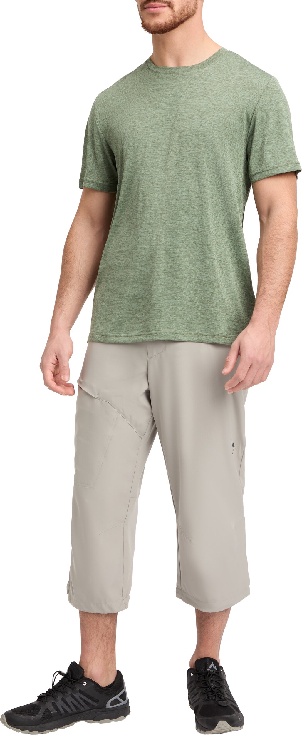 McKINLEY He.-T-Shirt Hunu M MELANGE/OLIVE DARK – Bild 3