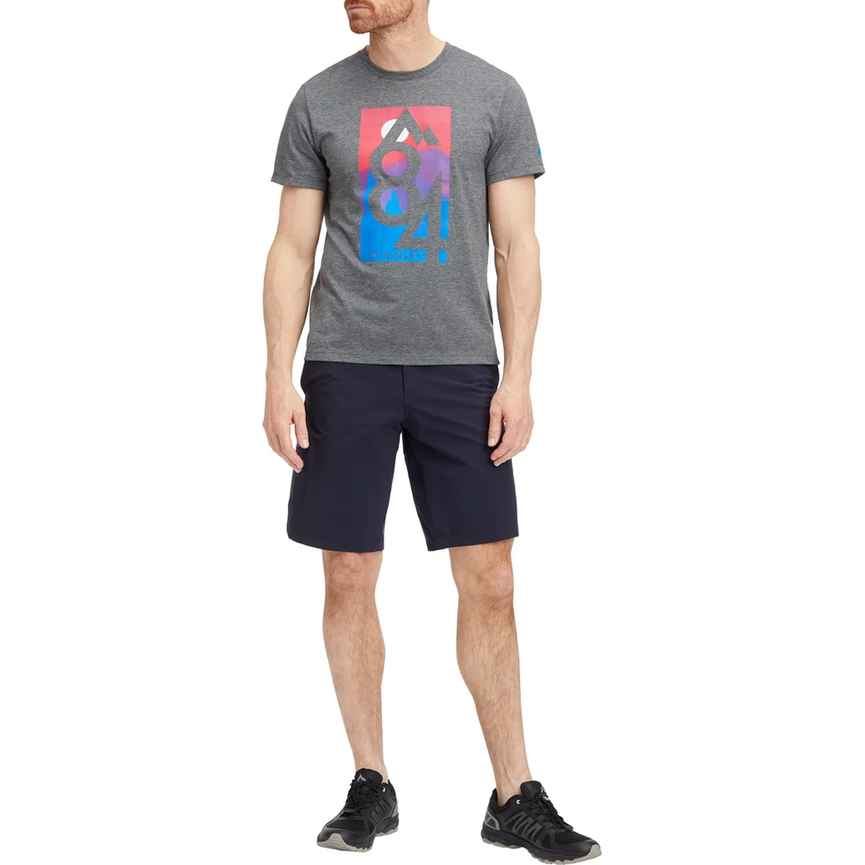 McKINLEY He.-T-Shirt Nata M MELANGE/ANTHRACITE/G – Bild 2