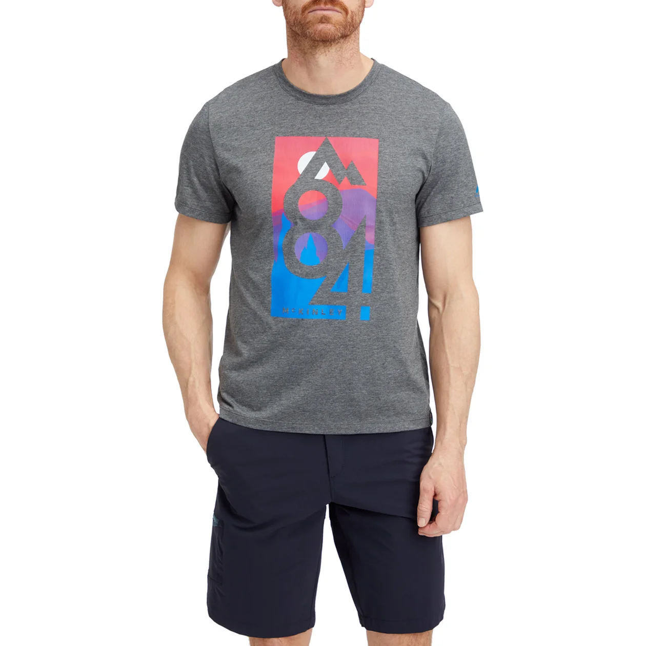 McKINLEY He.-T-Shirt Nata M MELANGE/ANTHRACITE/G – Bild 3