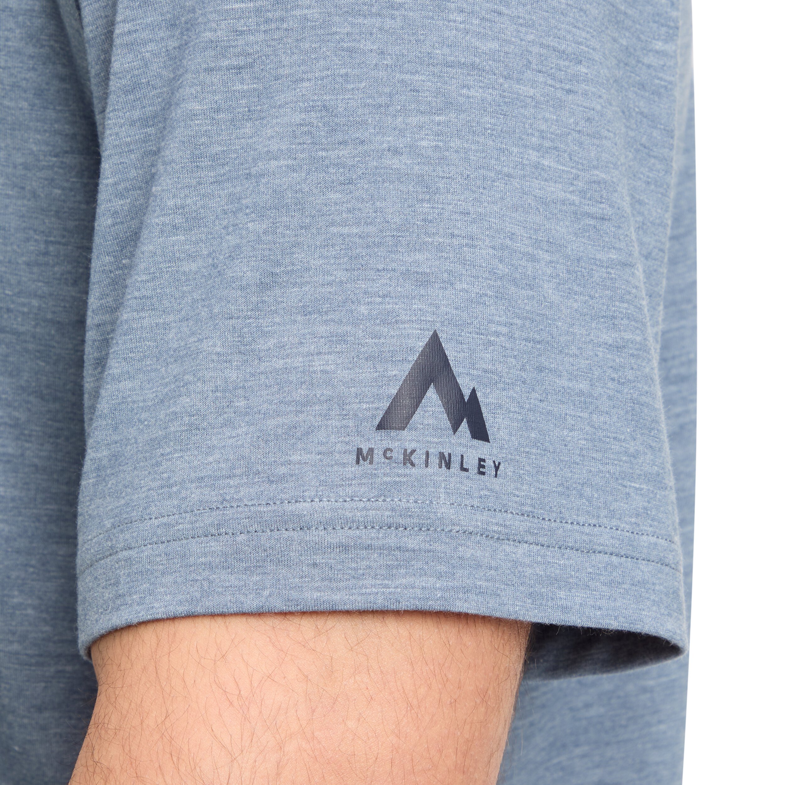 McKINLEY He.-T-Shirt Ronald II M MELANGE/BLUE DARK – Bild 2