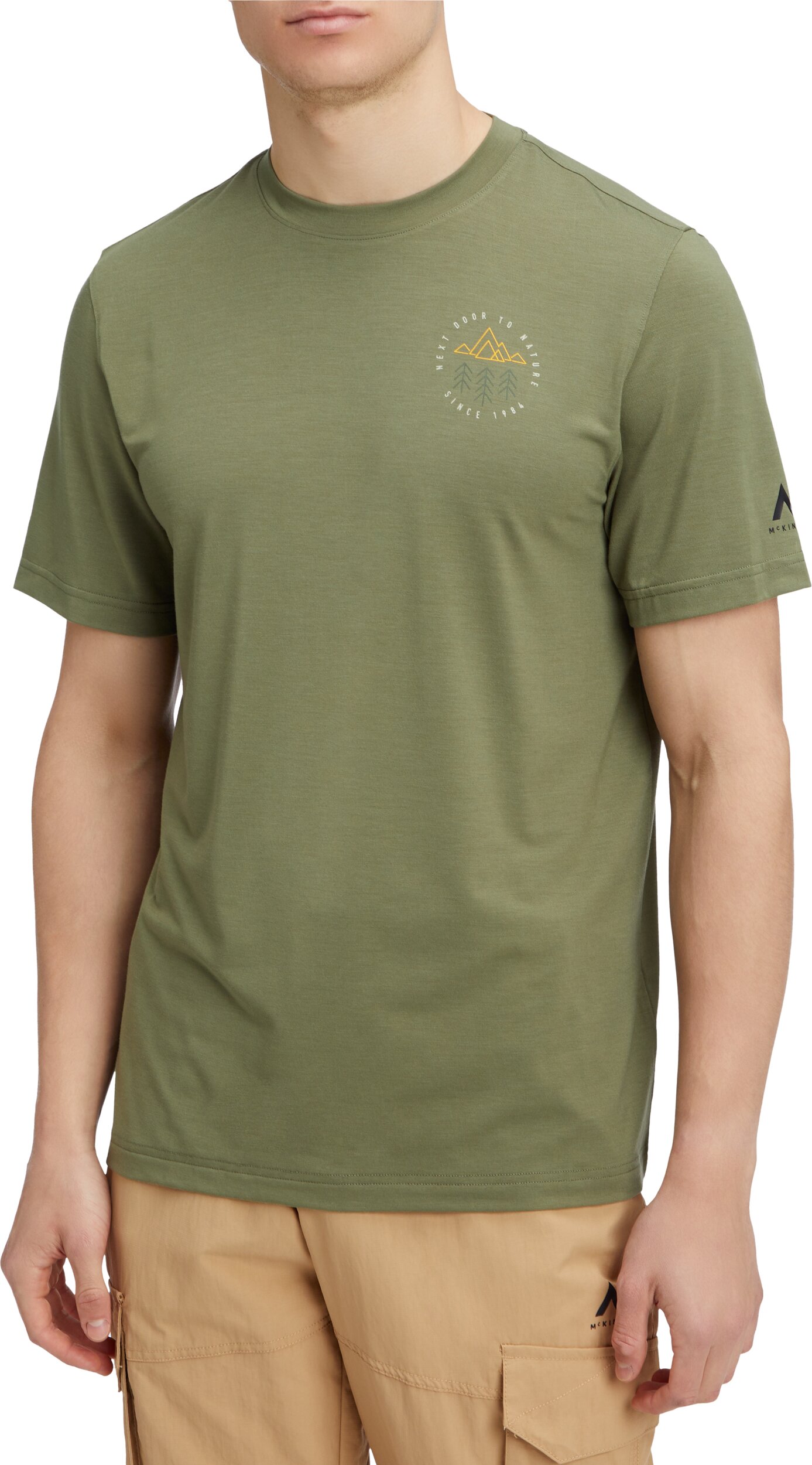 McKINLEY He.-T-Shirt Ronald II M OLIVE DARK – Bild 2