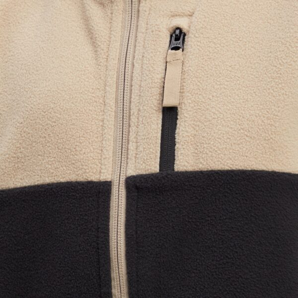 McKINLEY Ju.-Fleece-Jacke Ernest B BLACK NIGHT/BROWN SM – Bild 4
