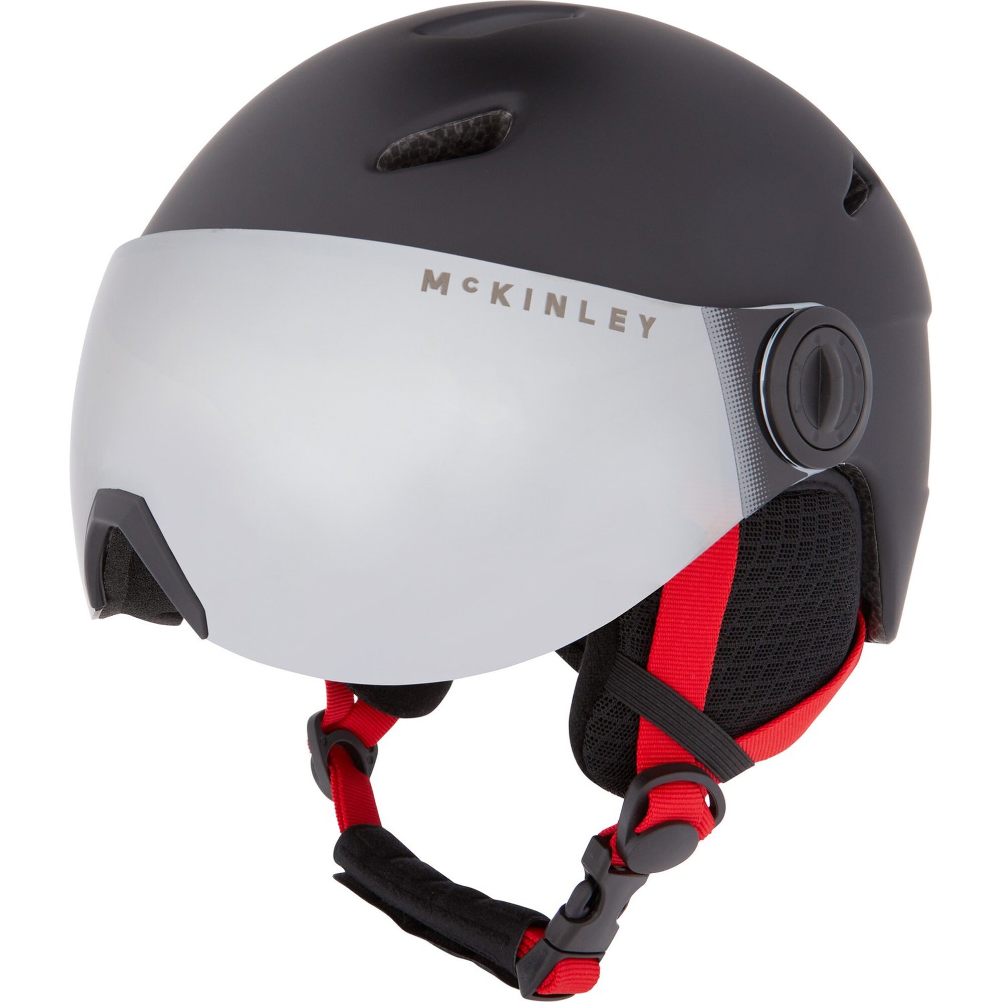 McKINLEY Ju.-Ski-Helm Pulse JR S2 Visor HS-016 906 BLACK/RED