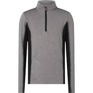 McKINLEY Ki.-Funktions-Shirt Hero II J MELANGE/BLACK NIGHT