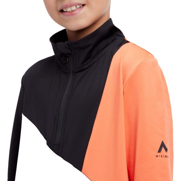 McKINLEY Ki.-Funktions-Shirt Ikay II J ORANGE DARK/BLACK NI – Bild 3