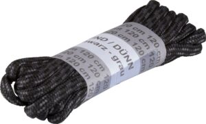 McKINLEY Schnürsenkel 120 cm rund SCHWARZ/GRAU