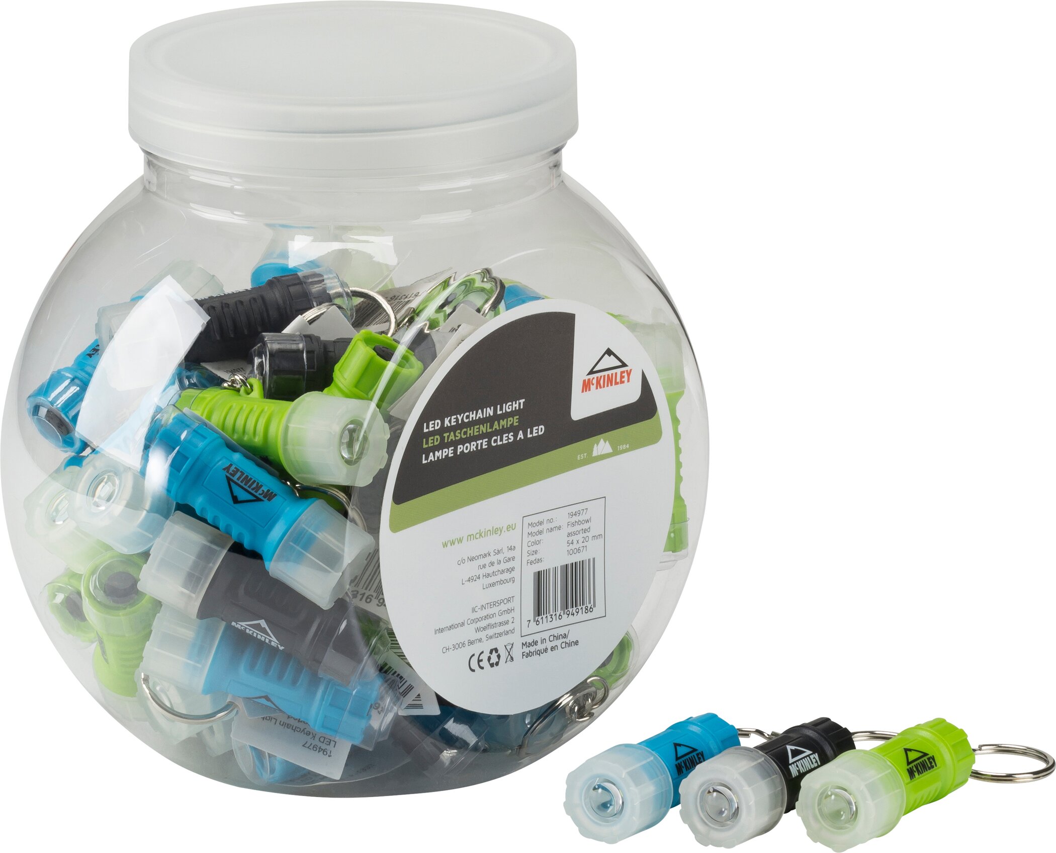 McKINLEY Taschenlampe Mini MULTICOLOR