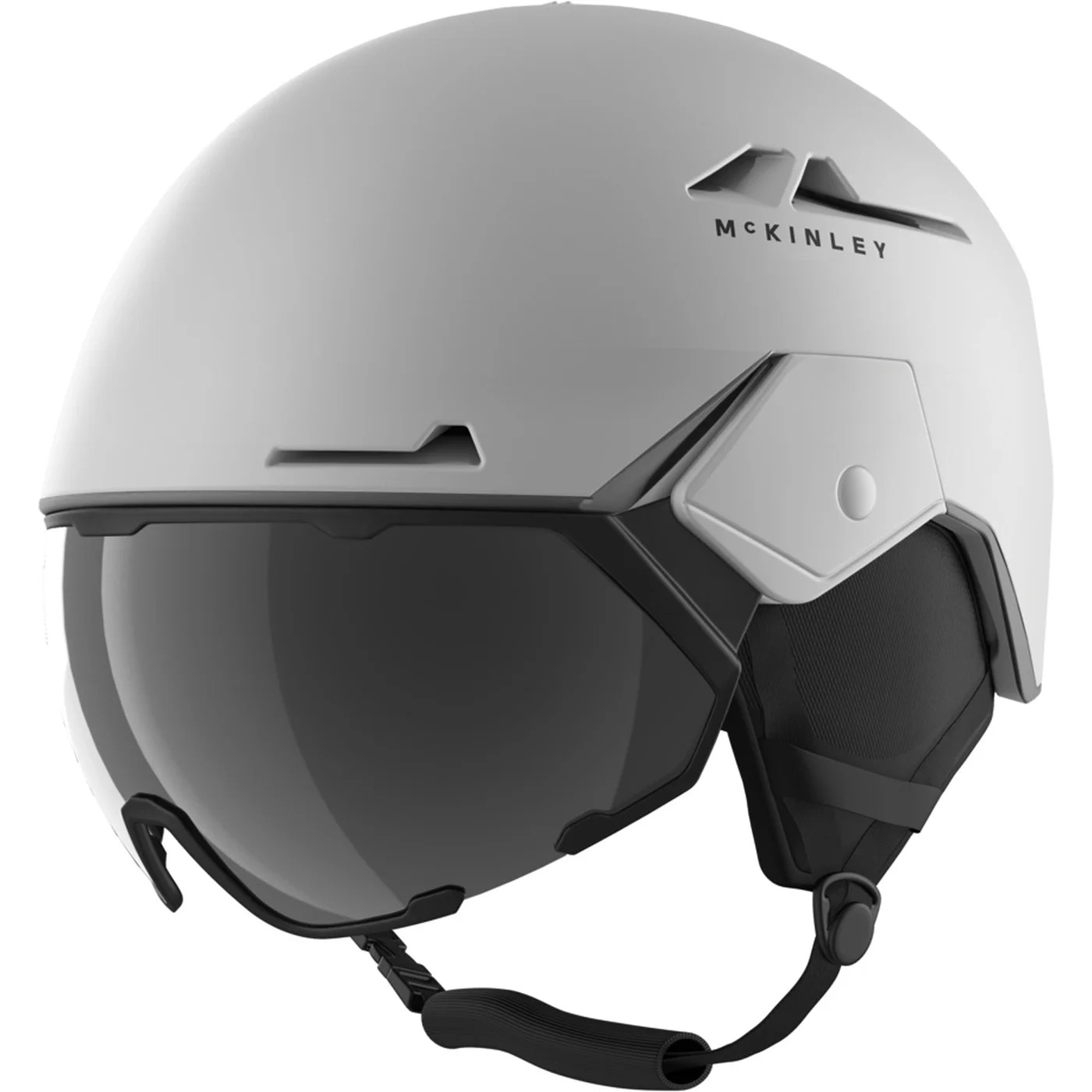 McKINLEY Ux.-Ski-Helm Snap Mirror WHITE/GREY