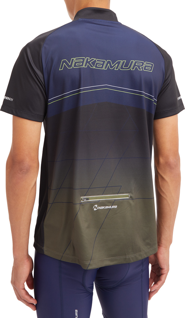 NAKAMURA He.-Fahrrad-Trikot Fedor II M OLIVE DARK/NAVY DARK – Bild 2
