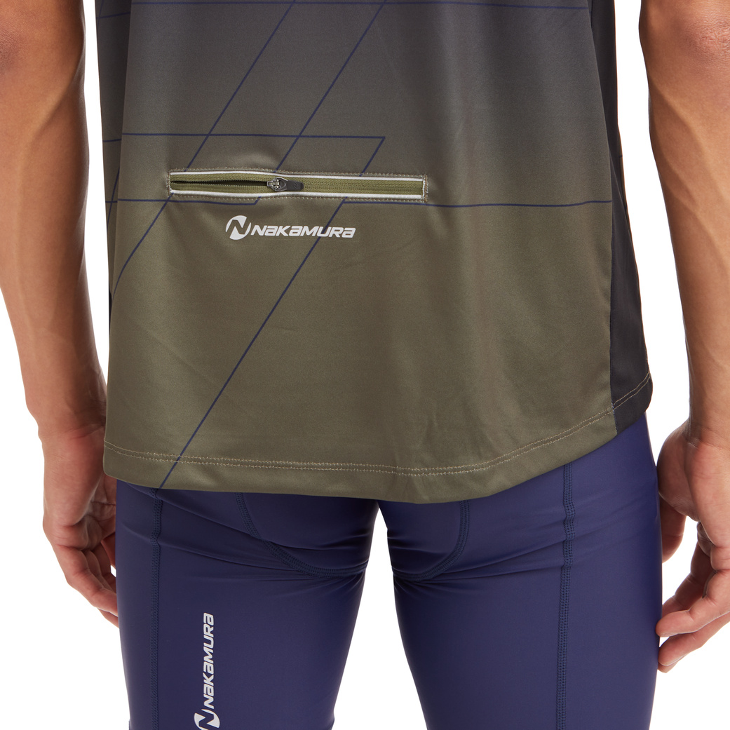 NAKAMURA He.-Fahrrad-Trikot Fedor II M OLIVE DARK/NAVY DARK – Bild 3