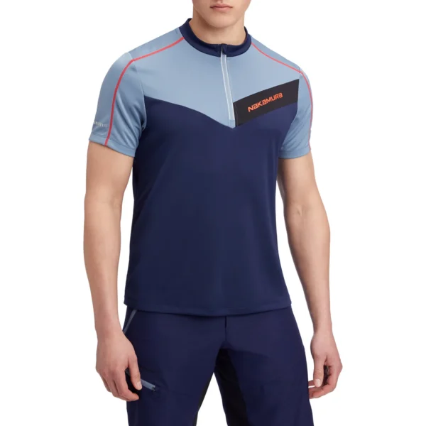 NAKAMURA He.-Fahrrad-Trikot Nacero M BLUE DARK/NAVY DARK – Bild 3