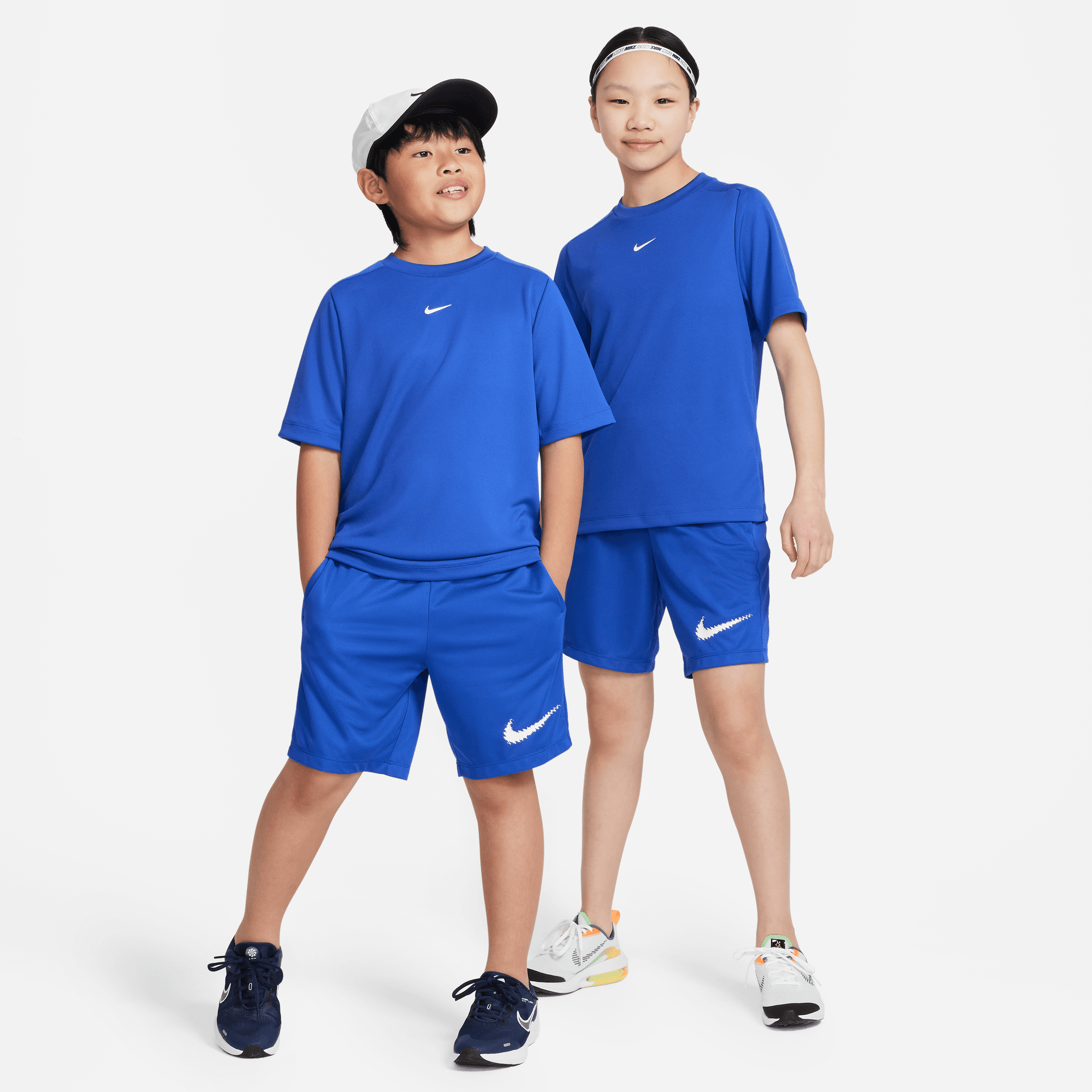 NIKE B NK DF MULTI SS TOP GAME ROYAL/WHITE – Bild 3