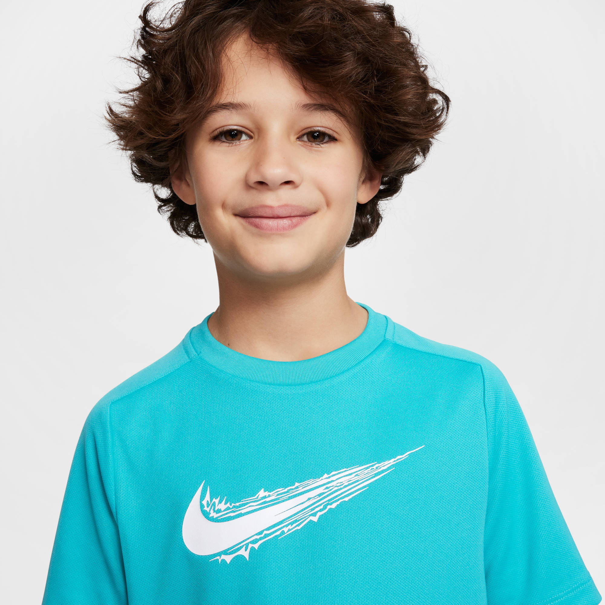 NIKE B NK DF MULTI SS TOP HBR DUSTY CACTUS/WHITE – Bild 3