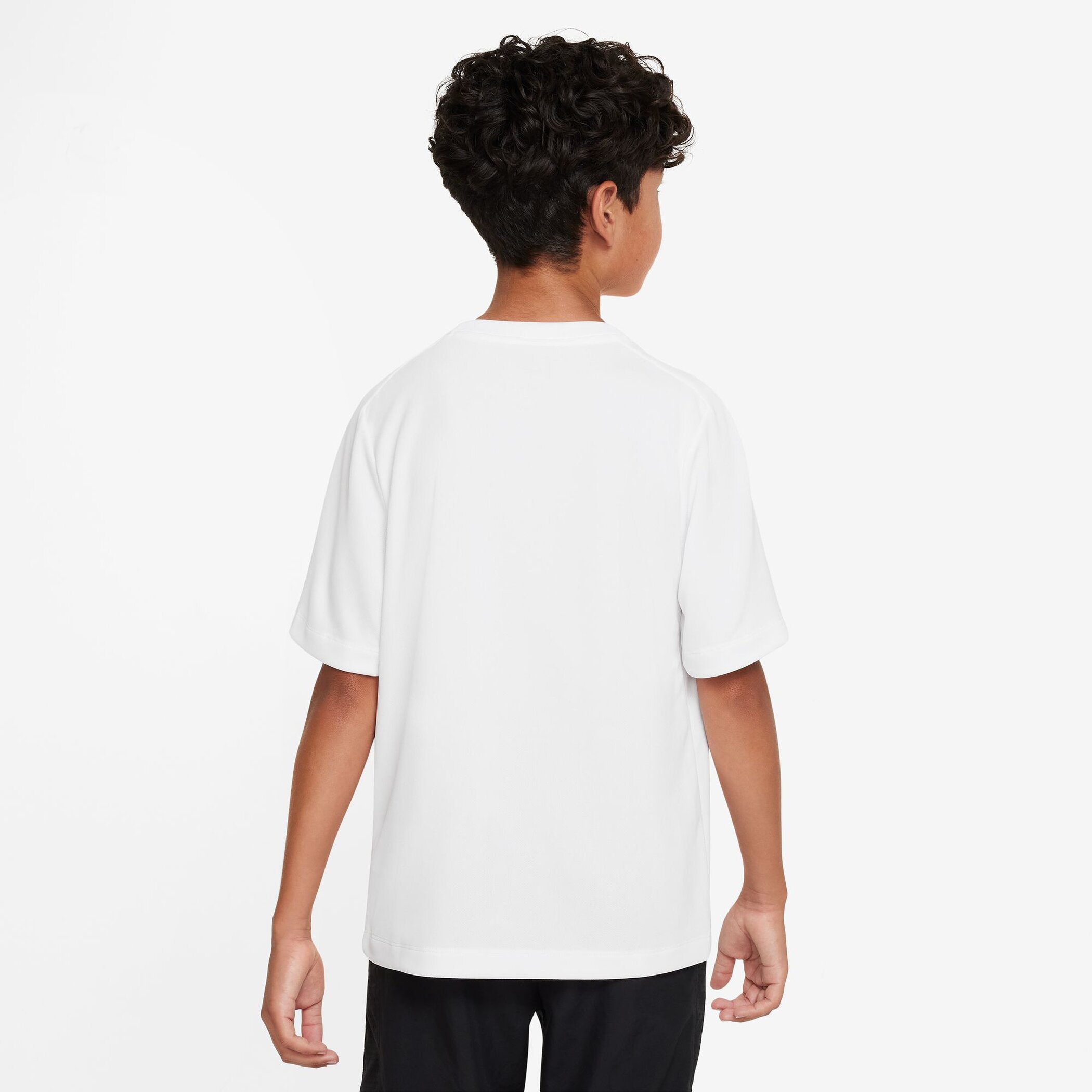 NIKE B NK DF MULTI+ SS TOP HBR WHITE/BLACK – Bild 6