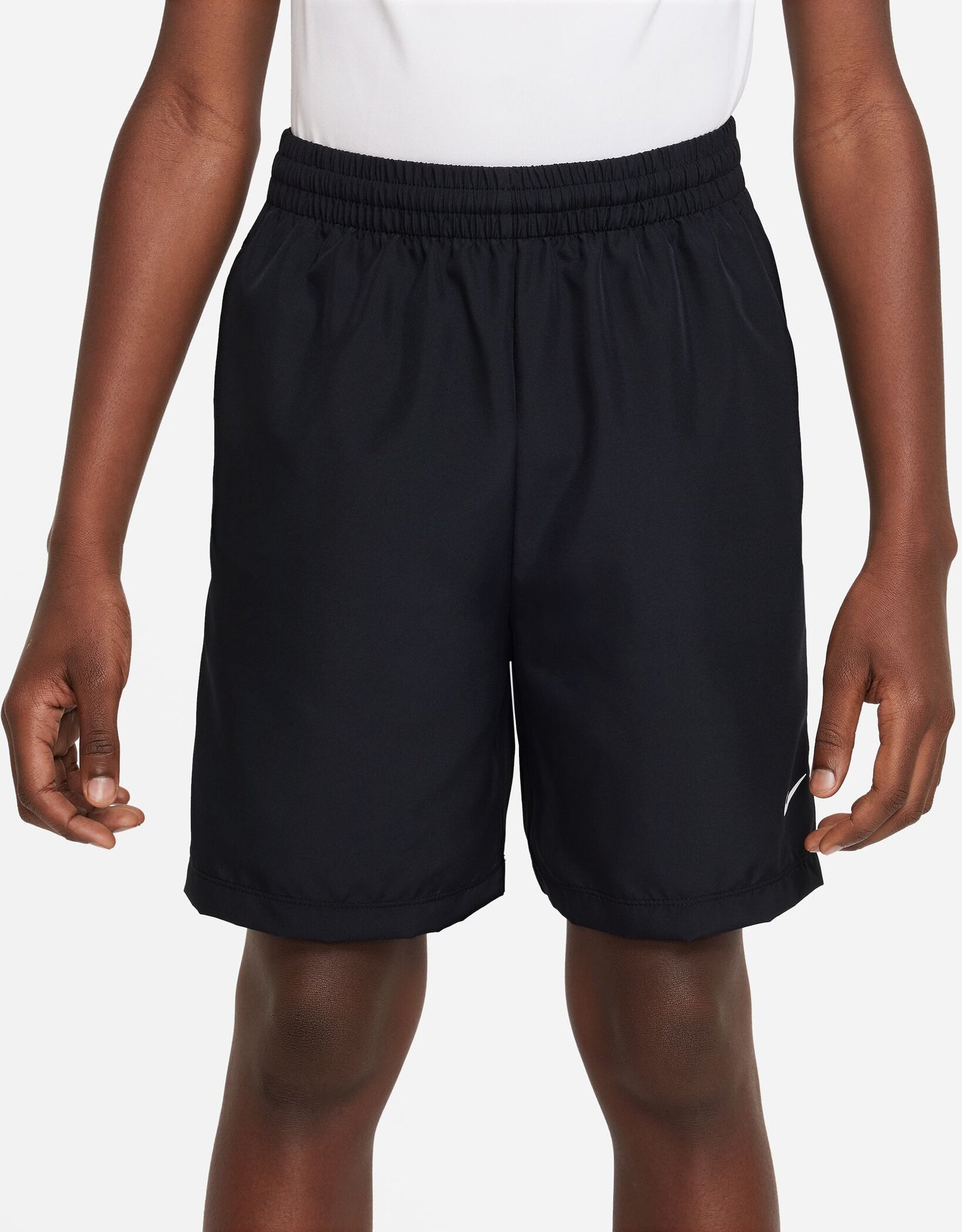 NIKE B NK DF MULTI WVN SHORT BLACK/WHITE