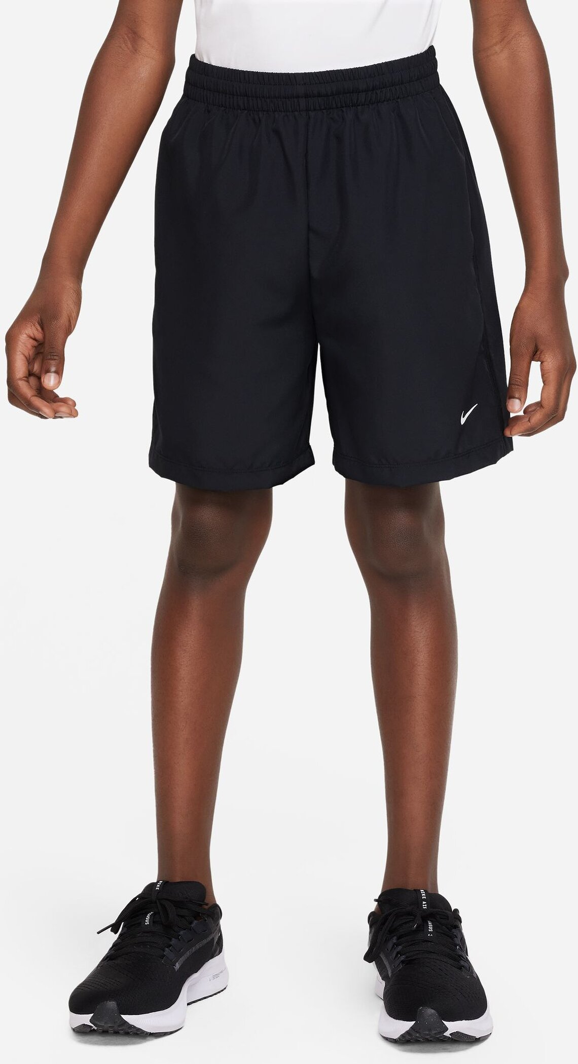 NIKE B NK DF MULTI WVN SHORT BLACK/WHITE – Bild 3